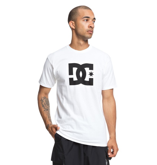 dcshoes, Men's DC Star Tee, SNOW WHITE (wbb0) 0 Men's DC Star Tee White ADYZT03119 DC Shoes