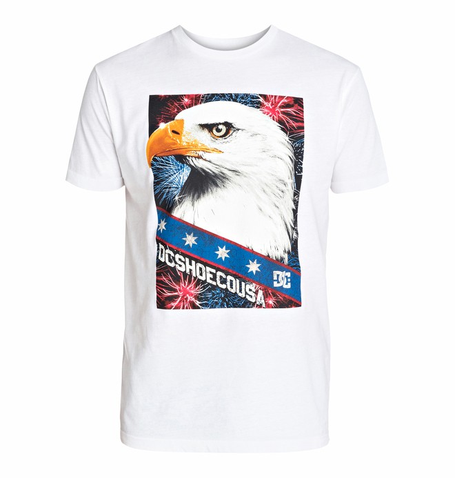 dcshoes, Men's Travis Pastrana Merica Tee Screen Tee, WHITE (wbn0) 0 Men's Travis Pastrana Merica Tee Screen Tee ADYZT03191 DC Shoes
