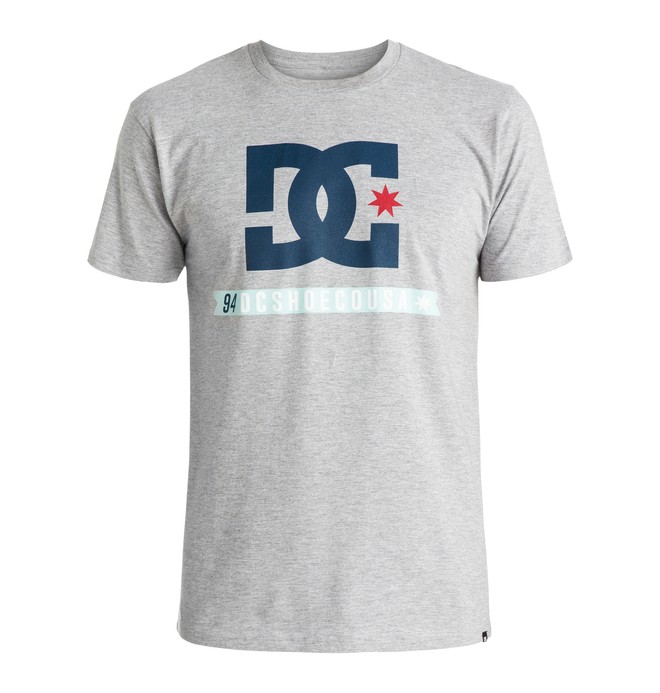 dcshoes, Flag Star - T-Shirt, HEATHER GREY (knfh) 0 Flag Star - T-Shirt ADYZT03830 DC Shoes