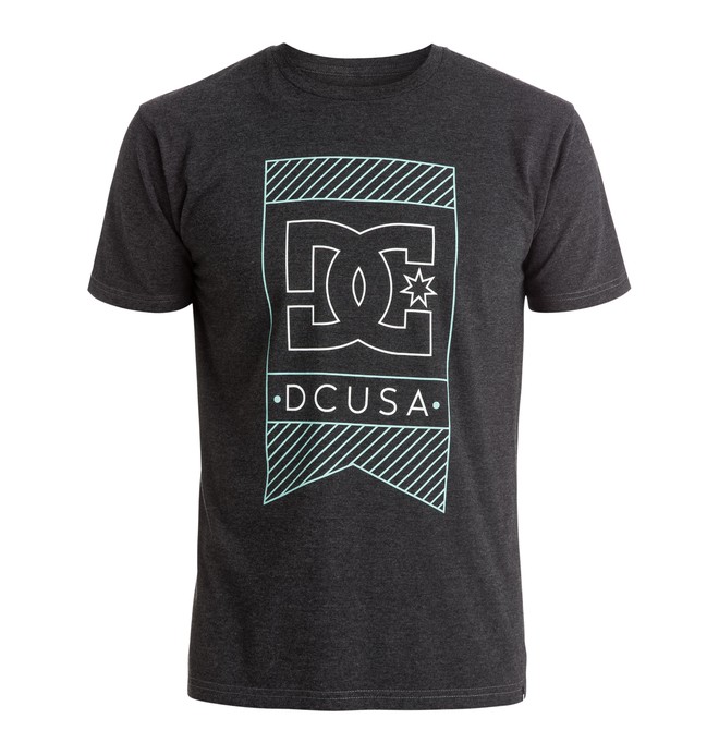 dcshoes, Pennant Star - Tee-shirt, DARK HEATHER GREY (krph) 0 Pennant Star - Tee-shirt ADYZT03831 DC Shoes