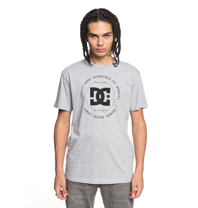 dcshoes, Men's Rebuilt Tee, HEATHER GREY (bev0) 0 Men's Rebuilt Tee Blue ADYZT03910 DC Shoes