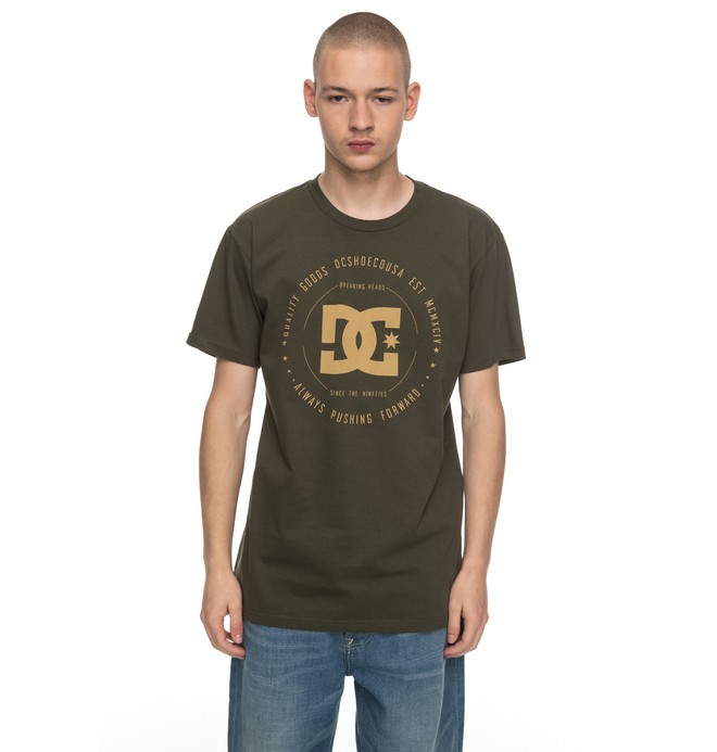 dcshoes, Men's Rebuilt Tee, FATIGUE GREEN (cqy0) 0 Men's Rebuilt Tee Brown ADYZT03910 DC Shoes