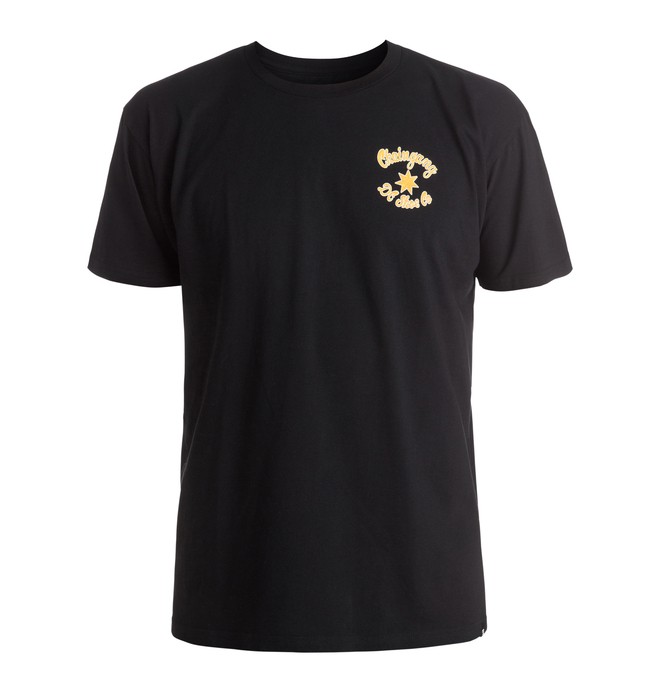 dcshoes, Chain Gang Script - T-Shirt, BLACK (kvj0) 0 Chain Gang Script - T-Shirt ADYZT03958 DC Shoes