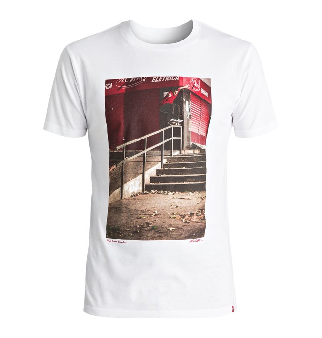 dcshoes, Men's Tiago Blabac Tee, SNOW WHITE (wbb0) 0 Men's Tiago Blabac Tee White ADYZT04043 DC Shoes