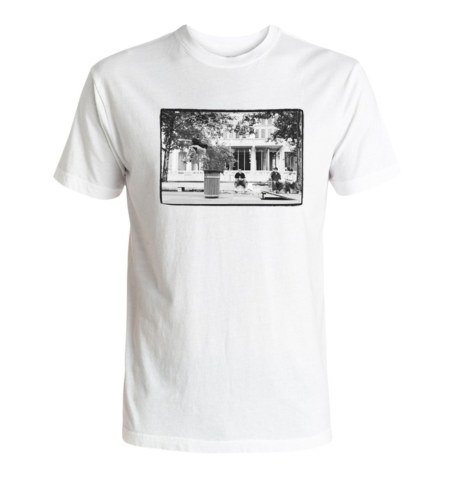 dcshoes, Slam City - Tee-Shirt, SNOW WHITE (wbb0) 0 Slam City - Tee-Shirt Blanc ADYZT04080 DC Shoes