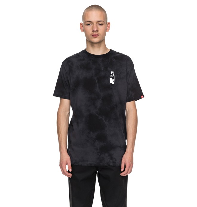 dcshoes, Sk8Mafia Texture - Maglietta, BLACK (kvj0) 0 Sk8Mafia Texture - Maglietta Black ADYZT04098 DC Shoes