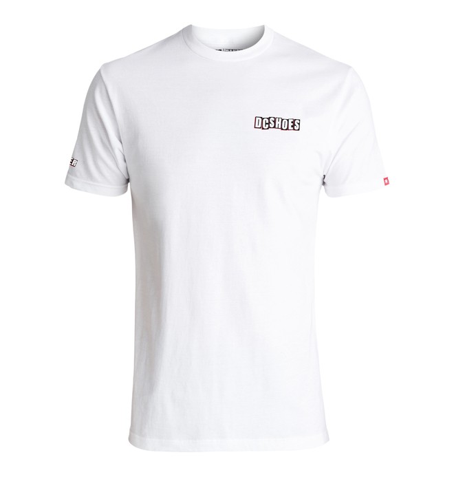 dcshoes, Men's DC X Baker Tee, SNOW WHITE (wbb0) 0 Men's DC X Baker Tee White ADYZT04099 DC Shoes