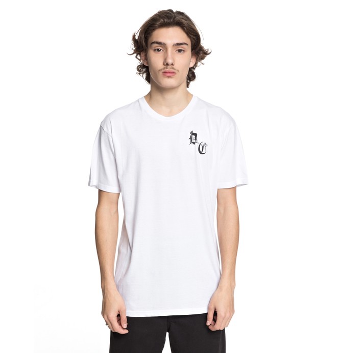 dcshoes, Men's DC Sugihara Snake Tee, SNOW WHITE (wbb0) 0 Men's DC Sugihara Snake Tee White ADYZT04212 DC Shoes