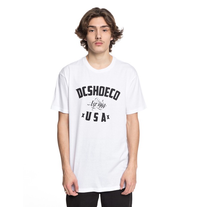 dcshoes, Men's DC Fusty Tee, SNOW WHITE (wbb0) 0 Men's DC Fusty Tee White ADYZT04213 DC Shoes