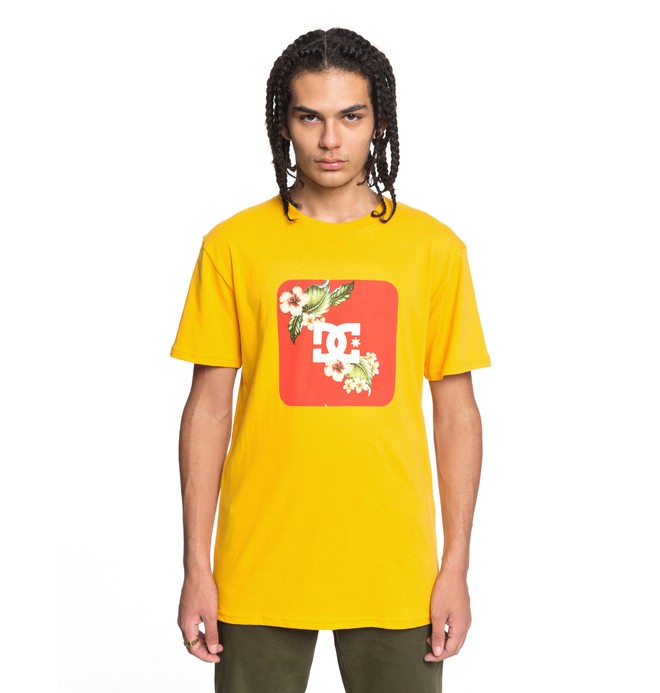 dcshoes, Men's Shuffle Face Tee, OLD GOLD (ykf0) 0 Men's Shuffle Face Tee Yellow ADYZT04215 DC Shoes
