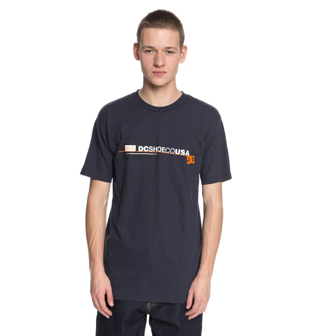 dcshoes, Men's On My Way Tee, DARK INDIGO (byj0) 0 Men's On My Way Tee Blue ADYZT04218 DC Shoes