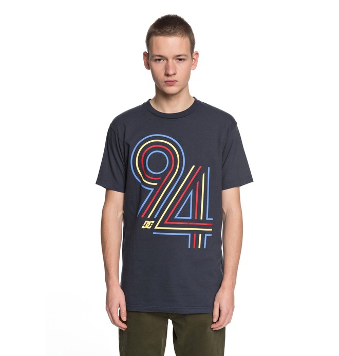dcshoes, Men's Cycle Lines Tee, DARK INDIGO (byj0) 0 Men's Cycle Lines Tee Blue ADYZT04219 DC Shoes