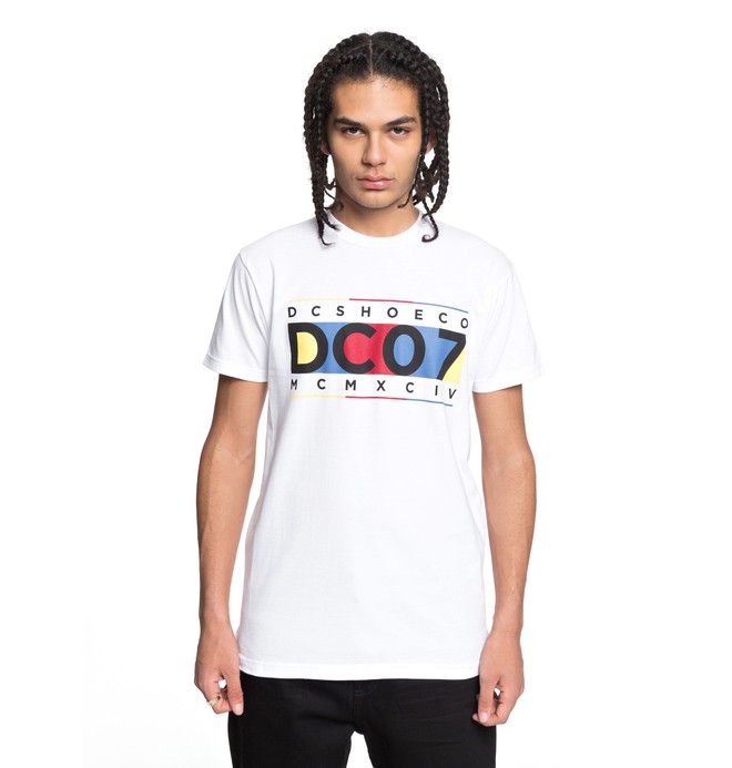 dcshoes, Men's Knuckle Up Tee, SNOW WHITE (wbb0) 0 Men's Knuckle Up Tee White ADYZT04220 DC Shoes
