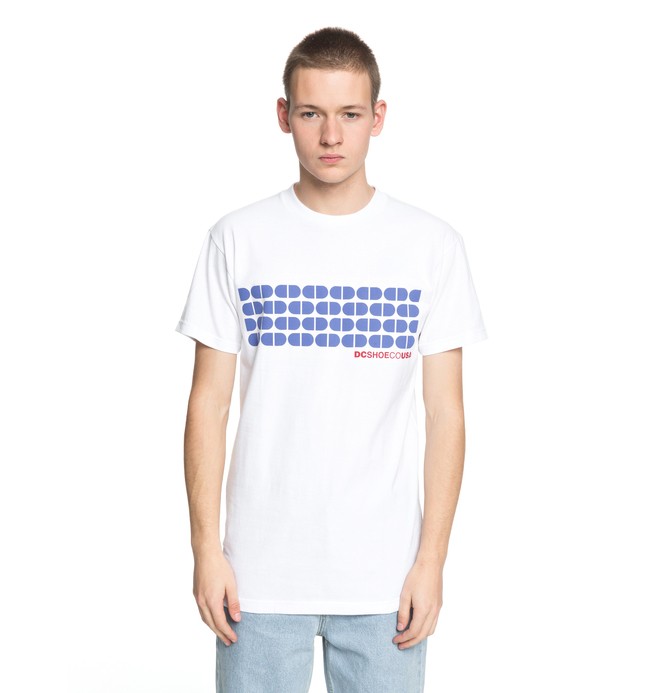 dcshoes, Men's Big Time Tee, SNOW WHITE (wbb0) 0 Men's Big Time Tee White ADYZT04225 DC Shoes