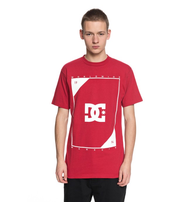 dcshoes, Men's Theroy Tee, TANGO RED (rrh0) 0 Men's Theroy Tee Red ADYZT04226 DC Shoes