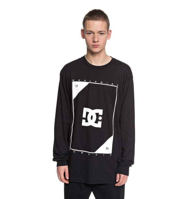 dcshoes, Men's Theory Long Sleeve Tee, BLACK (kvj0) 0 Men's Theory Long Sleeve Tee Black ADYZT04246 DC Shoes
