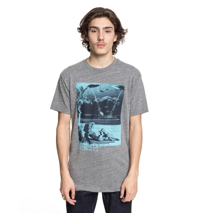 dcshoes, Men's Start End Tee, HEATHER GREY (knfh) 0 Men's Start End Tee Black ADYZT04248 DC Shoes