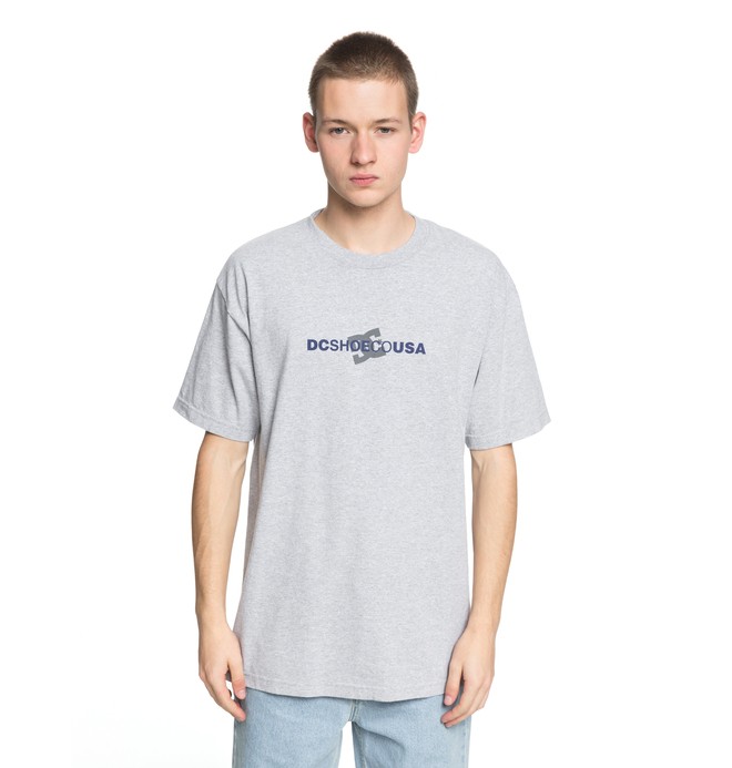 dcshoes, Men's Round Reflect Tee, GREY HEATHER (knfh) 0 Men's Round Reflect Tee Black ADYZT04257 DC Shoes