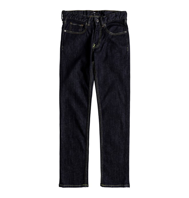 dcshoes, Worker Indigo Rinse Slim - Jean slim, INDIGO RINSE (btkw) 0 Worker Indigo Rinse Slim - Jean slim Bleu EDBDP03036 DC Shoes