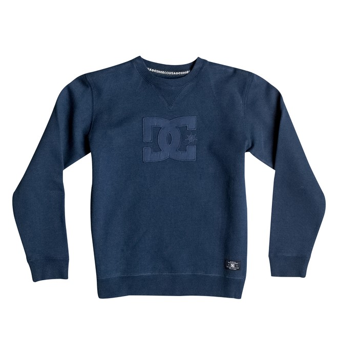 dcshoes, Ellis - Crew-Neck Sweatshirt, VARSITY BLUE (prr0) 0 Ellis - Crew-Neck Sweatshirt Purple EDBFT03048 DC Shoes