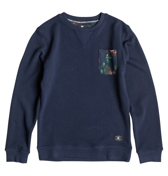 dcshoes, Bellingham - Sweatshirt, BLUE IRIS (btl0) 0 Bellingham - Sweatshirt Blue EDBFT03054 DC Shoes