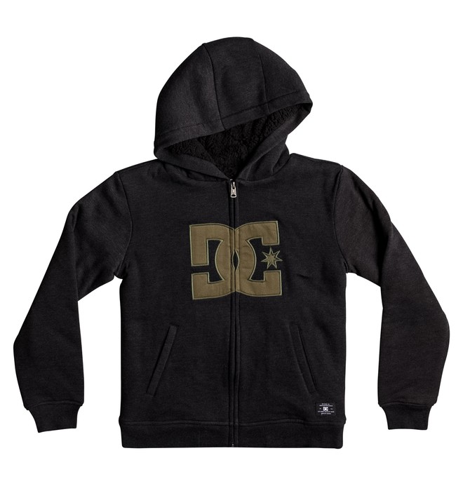 dcshoes, Star Sherpa - Sweat à capuche zippé sherpa, BLACK (kvj0) 0 Star Sherpa - Sweat à capuche zippé sherpa Noir EDBFT03117 DC Shoes