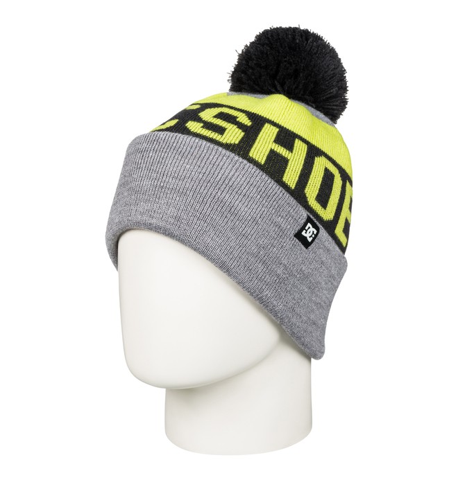 dcshoes, Chester - Bobble Hat, HEATHER PEWTER (bev0) 0 Chester - Bobble Hat EDBHA03008 DC Shoes