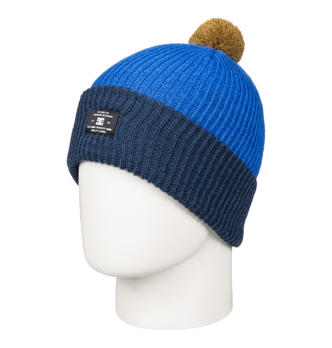 dcshoes, Trilogy - Bonnet à pompon, NAUTICAL BLUE (bqr0) 0 Trilogy - Bonnet à pompon EDBHA03011 DC Shoes