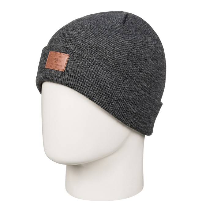 dcshoes, Label - Fischerbeanie, DARK SHADOW HEATHER (krp1) 0 Label - Fischerbeanie Schwarz EDBHA03016 DC Shoes