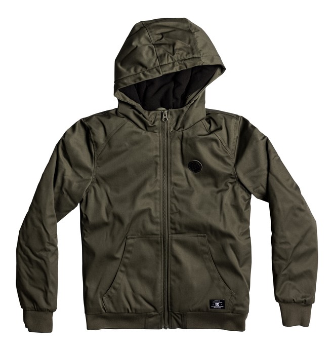 dcshoes, Ellis - Veste imperméable à capuche, FATIGUE GREEN (cqy0) 0 Ellis - Veste imperméable à capuche Marron EDBJK03022 DC Shoes