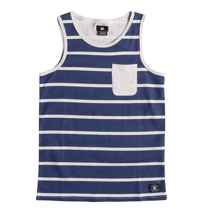 dcshoes, Kid's Contra Stripes Tank, SUMMER BLUES (bra0) 0 Kid's Contra Stripes Tank Blue EDBKT03080 DC Shoes