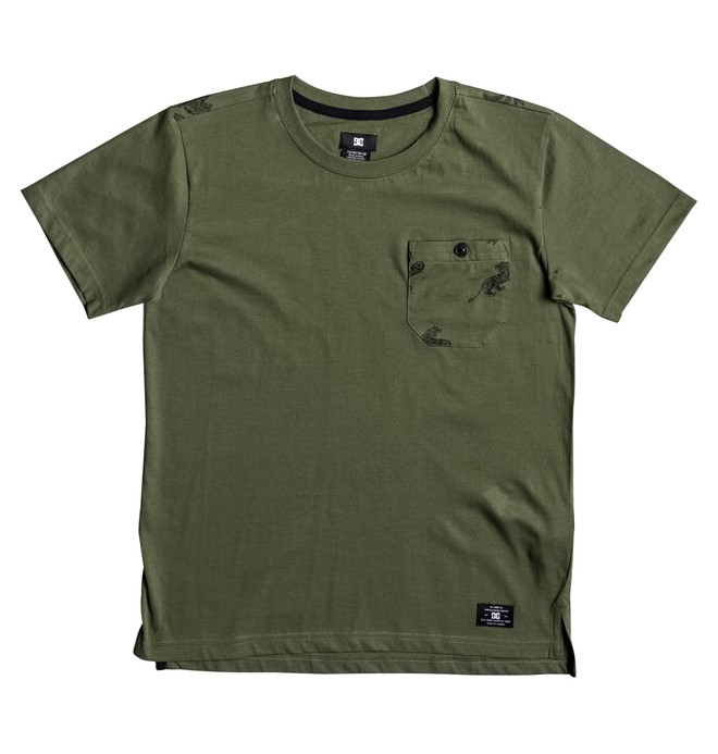 dcshoes, Waterglen - T-Shirt, VINTAGE GREEN TIGER AMBUSH (gzj6) 0 Waterglen - T-Shirt Green EDBKT03084 DC Shoes
