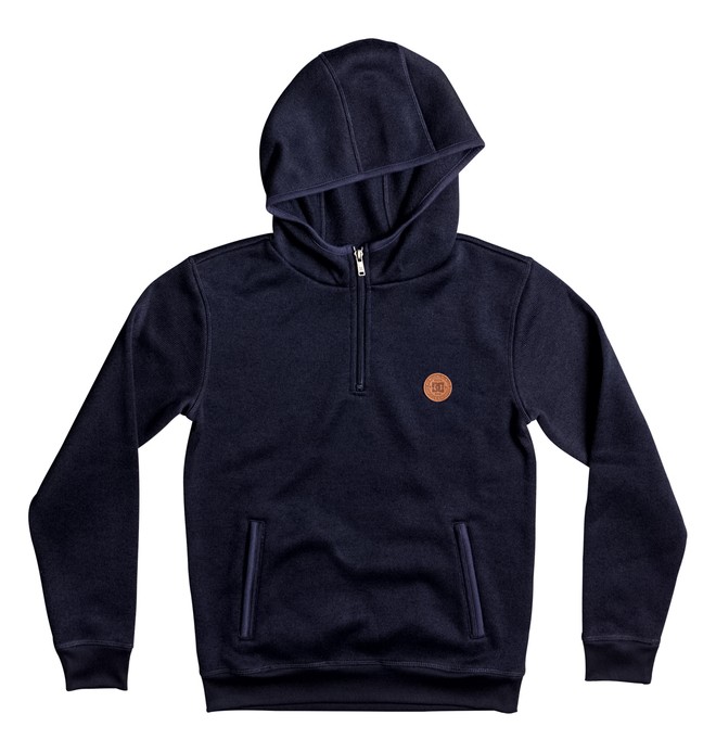 dcshoes, Elby - Half Zip Polar Hoodie, DARK INDIGO (byj0) 0 Elby - Half Zip Polar Hoodie Blue EDBPF03009 DC Shoes