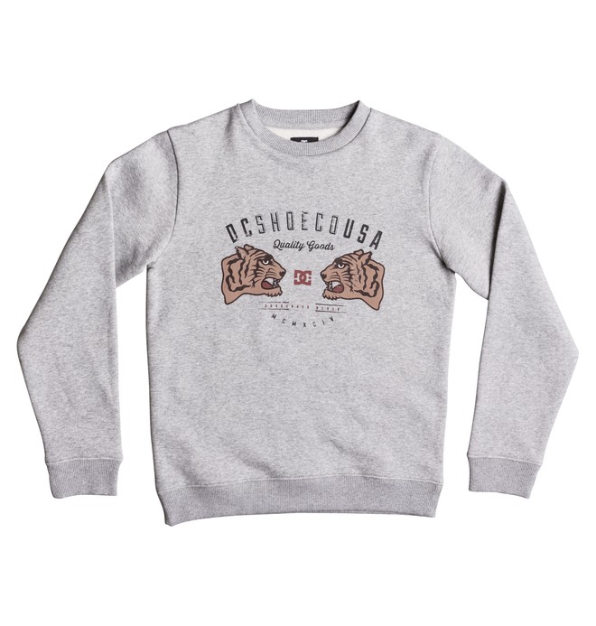dcshoes, Surrender Never - Sweat, GREY HEATHER (knfh) 0 Surrender Never - Sweat Noir EDBSF03074 DC Shoes
