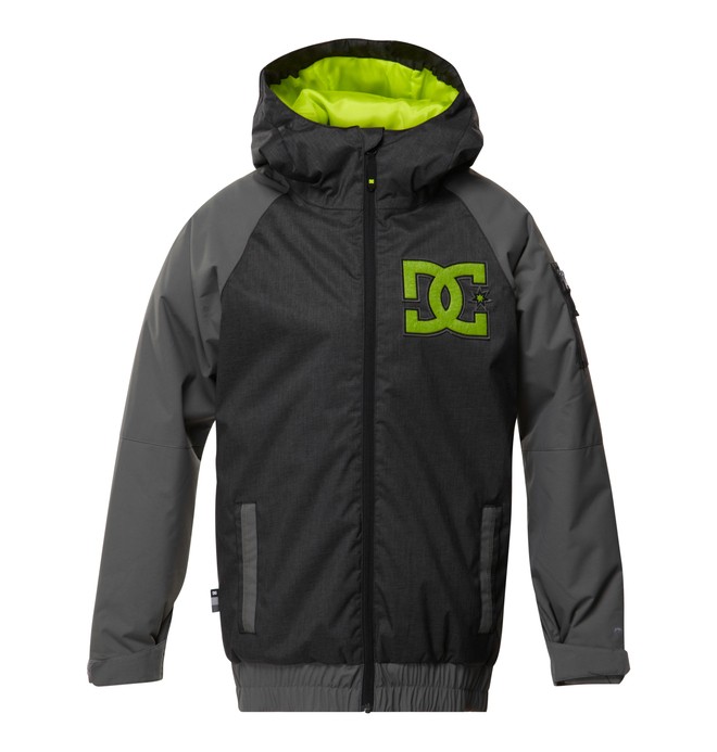 dcshoes, Boy's Troop Snow Jacket, CAVIAR (kvk0) 0 Boy's Troop Snow Jacket Black EDBTJ00008 DC Shoes