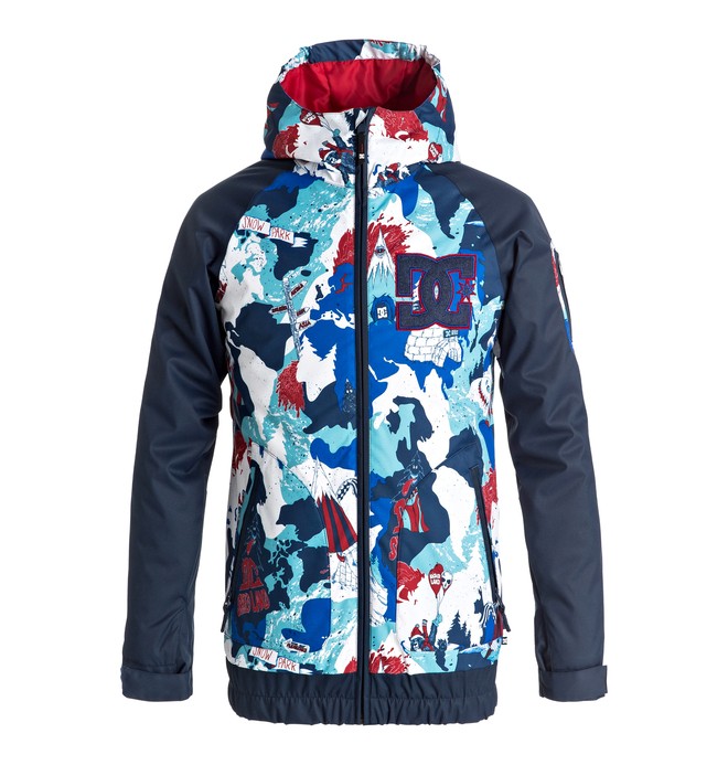 dcshoes, Troop - Veste de snow, SHRED LAND (bqr6) 0 Troop - Veste de snow Bleu EDBTJ03019 DC Shoes