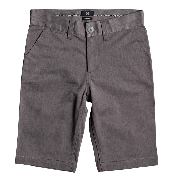 dcshoes, Worker Heathered - Short en sergé, GREY HEATHER (knfh) 0 Worker Heathered - Short en sergé Noir EDBWS03046 DC Shoes