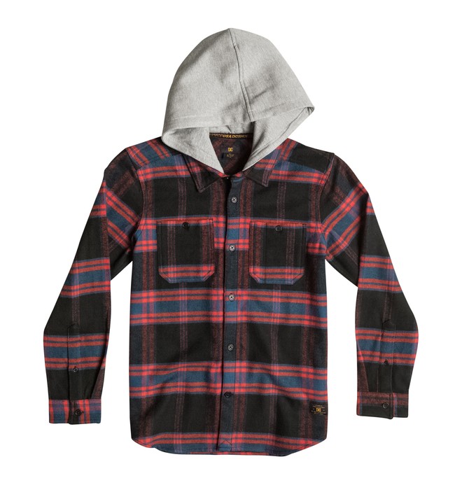 Hood Up EDBWT03006 0 Hood Up - Long Sleeve Flannel Shirt EDBWT03006 DC Shoes