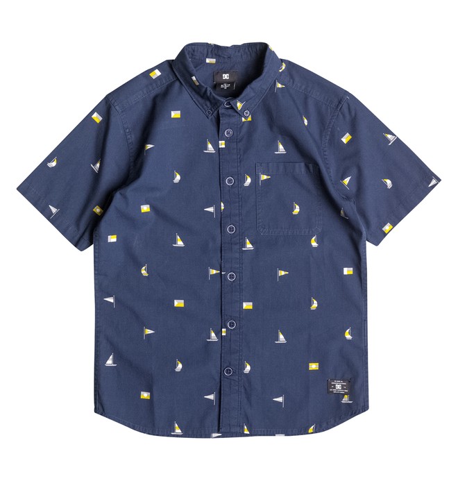 dcshoes, Vacation - Chemise manches courtes, TEAM FLAG BLUE IRIS (btl4) 0 Vacation - Chemise manches courtes EDBWT03011 DC Shoes