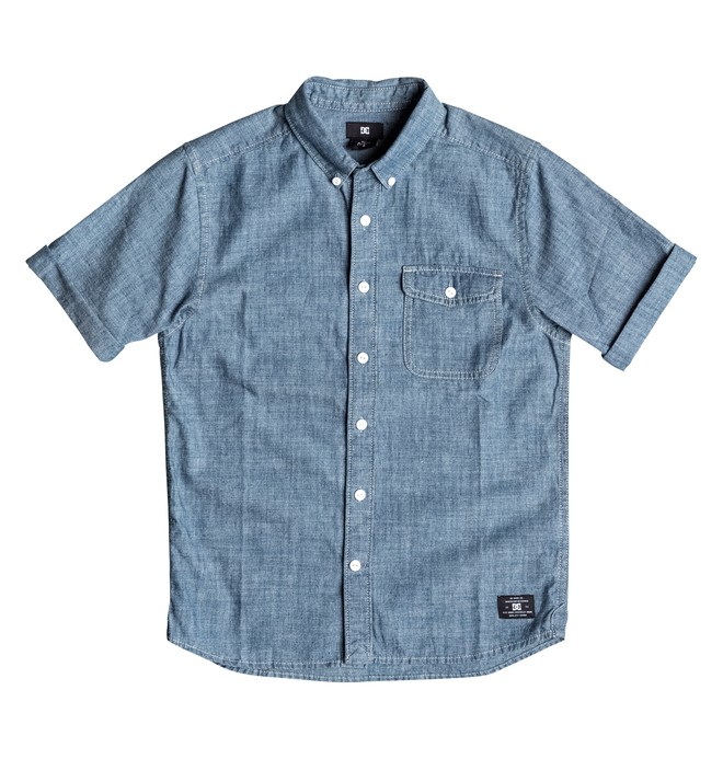 dcshoes, Riot Van - Short Sleeve Shirt, INDIGO CHAMBRAY (ktw0) 0 Riot Van - Short Sleeve Shirt EDBWT03012 DC Shoes