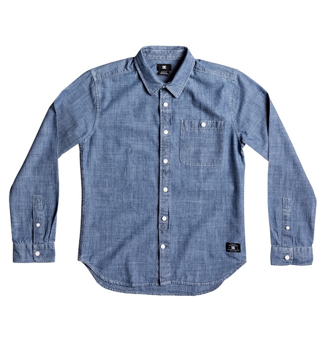 dcshoes, Arrowood - Long Sleeve Shirt, INDIGO CHAMBRAY (ktw0) 0 Arrowood - Long Sleeve Shirt EDBWT03031 DC Shoes