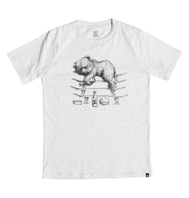 dcshoes, Lazybear - T-Shirt, LIGHT HEATHER GREY (seyh) 0 Lazybear - T-Shirt EDBZT03161 DC Shoes