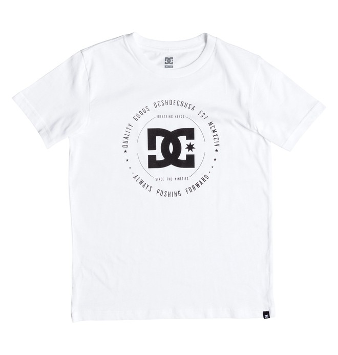 dcshoes, Rebuilt - T-Shirt, SNOW WHITE (wbb0) 0 Rebuilt - T-Shirt White EDBZT03163 DC Shoes
