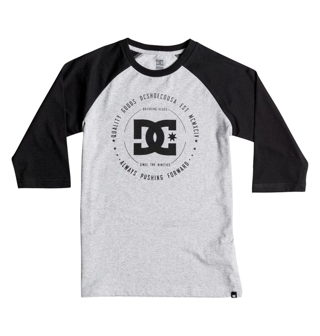 dcshoes, Rebuilt Raglan - T-Shirt, LIGHT HEATHER GREY (seyh) 0 Rebuilt Raglan - T-Shirt Grey EDBZT03180 DC Shoes