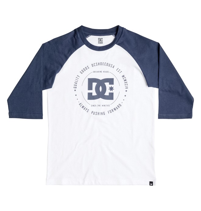 dcshoes, Rebuilt 2 Raglan - Tee-Shirt, SUMMER BLUES/SNOW WHITE (xbbw) 0 Rebuilt 2 Raglan - Tee-Shirt EDBZT03202 DC Shoes