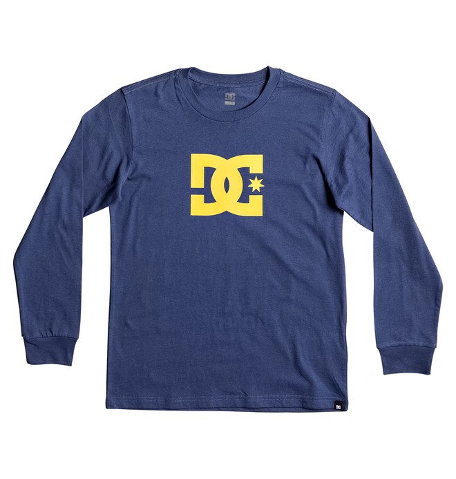 dcshoes, Star - Long Sleeve T-Shirt, WASHED INDIGO (bsa0) 0 Star - Long Sleeve T-Shirt Blue EDBZT03232 DC Shoes