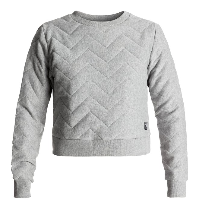 dcshoes, Andoman - Sweat matelassé, HEATHER GREY (knfh) 0 Andoman - Sweat matelassé Noir EDJFT03039 DC Shoes