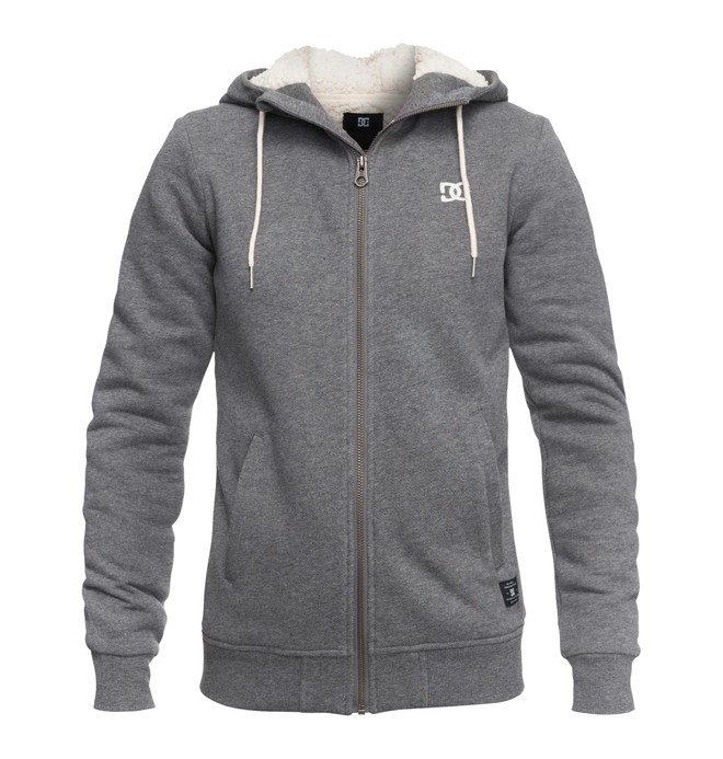 dcshoes, Balchill - Sweat à capuche zippé sherpa, CHARCOAL HEATHER (kteh) 0 Balchill - Sweat à capuche zippé sherpa EDJFT03052 DC Shoes