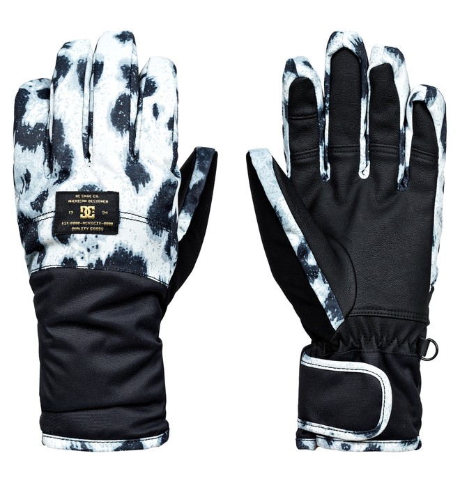 dcshoes, Women's Franchise Snow Gloves, SNOW LEOPARD (wej6) 0 Women's Franchise Snow Gloves White EDJHN03010 DC Shoes