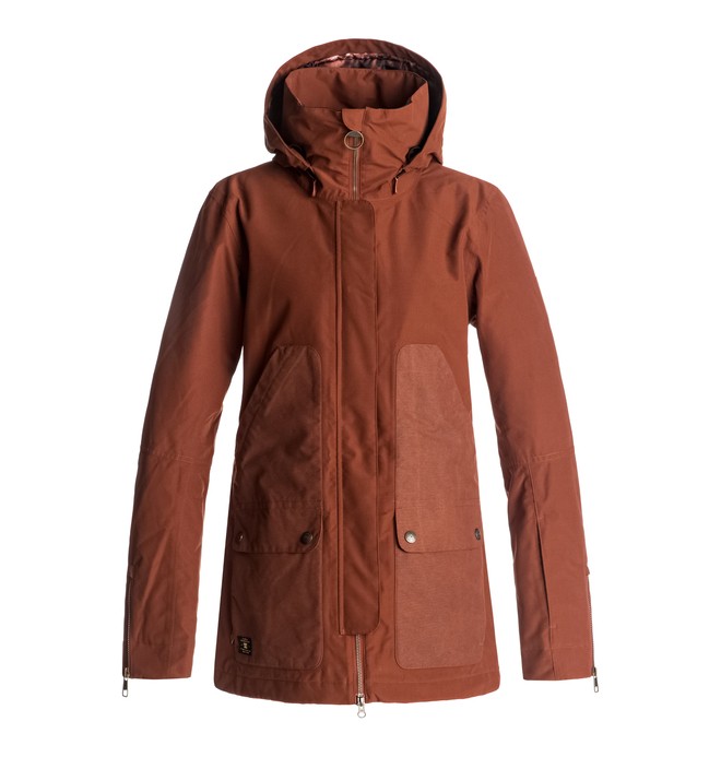 dcshoes, Panoramic - Snow Jacket, BURNT HENNA (rrj0) 0 Panoramic - Snow Jacket Red EDJTJ03024 DC Shoes